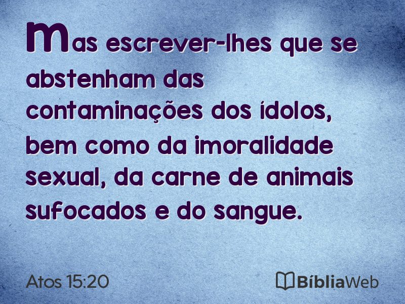 Atos 15:20 em imagem para compartilhar