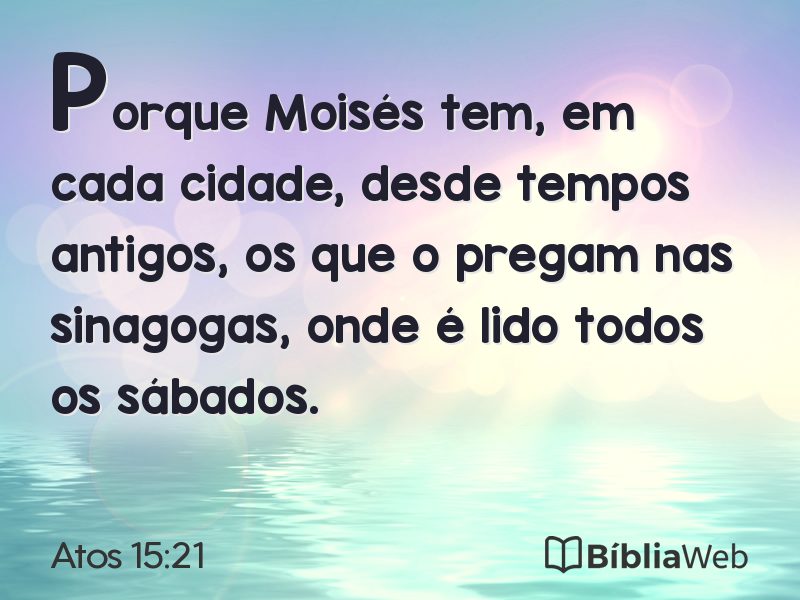 Atos 15:21 em imagem para compartilhar