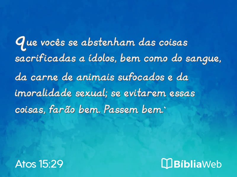 Atos 15:29 em imagem para compartilhar
