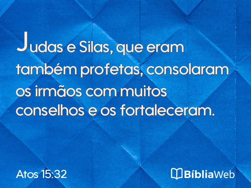 Atos 15:32 em imagem para compartilhar