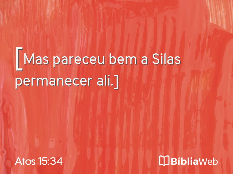 Atos 15:34 em imagem para compartilhar