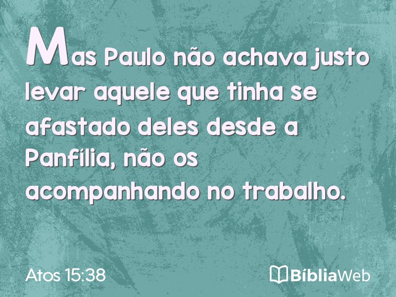 Atos 15:38 em imagem para compartilhar