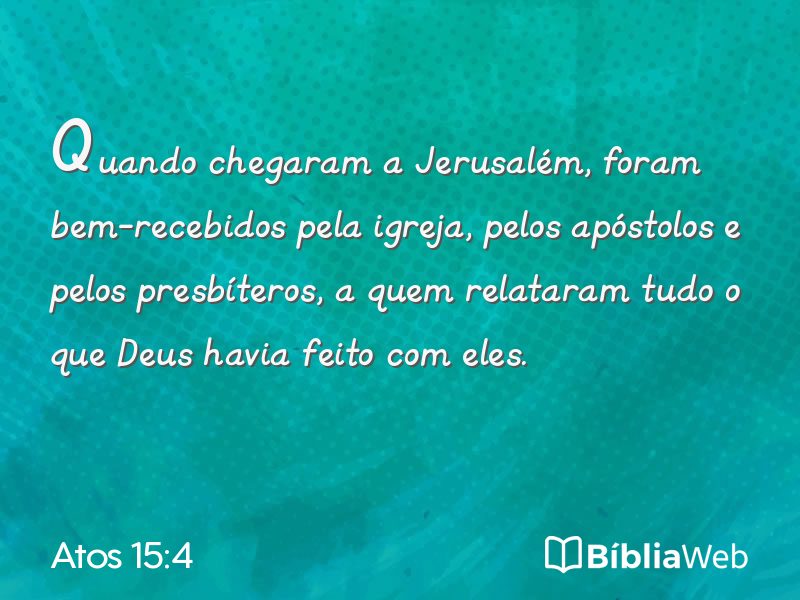 Atos 15:4 em imagem para compartilhar