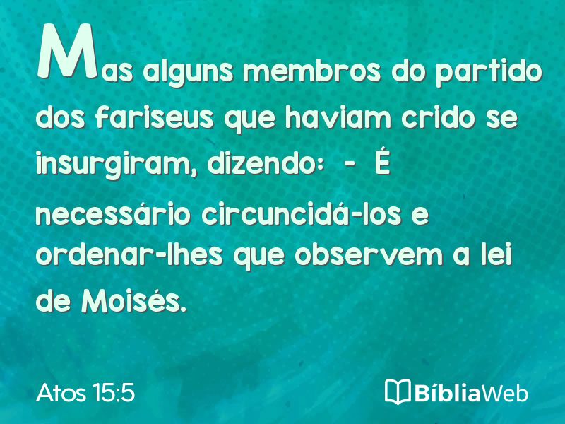 Atos 15:5 em imagem para compartilhar