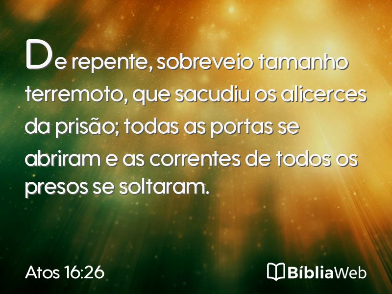 Atos 16:26 em imagem para compartilhar