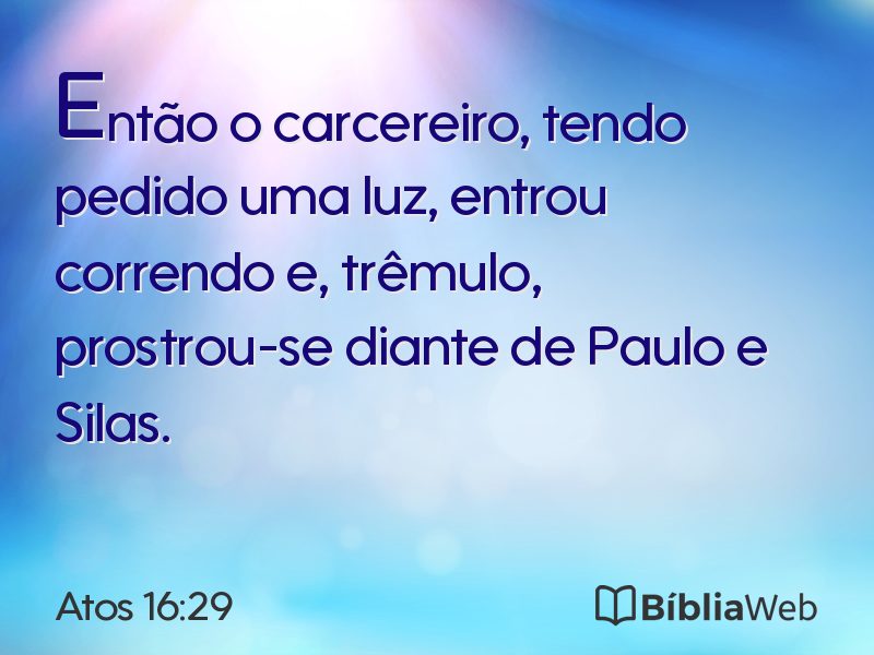 Atos 16:29 em imagem para compartilhar