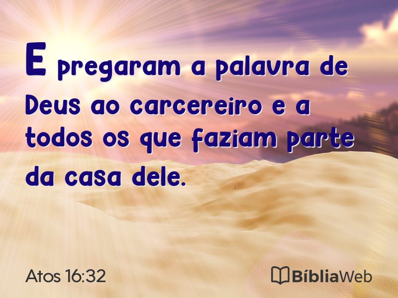 Atos 16:32 em imagem para compartilhar