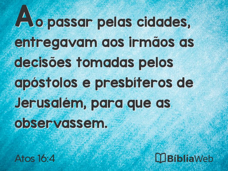 Atos 16:4 em imagem para compartilhar