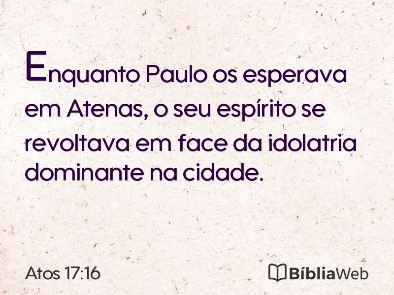 Atos 17:16 em imagem para compartilhar
