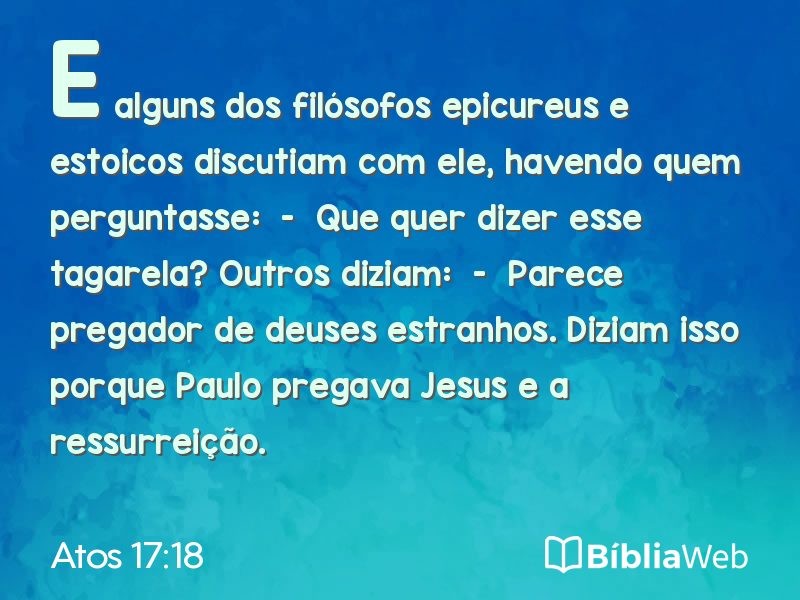 Atos 17:18 em imagem para compartilhar