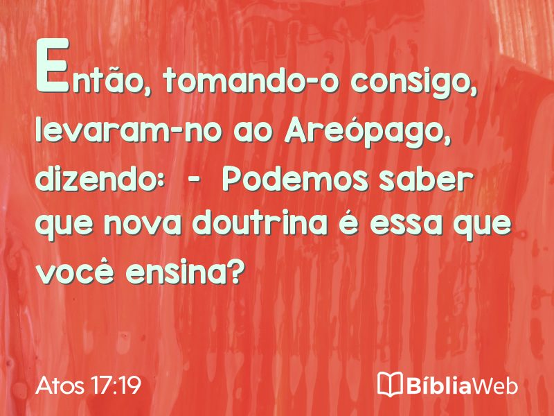 Atos 17:19 em imagem para compartilhar
