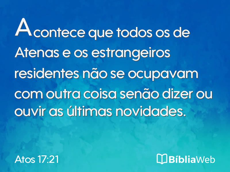 Atos 17:21 em imagem para compartilhar