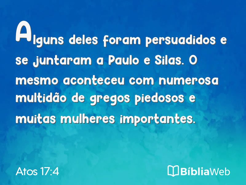 Atos 17:4 em imagem para compartilhar
