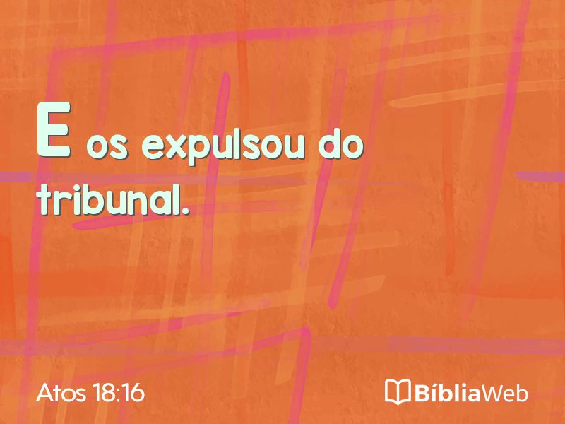 Atos 18:16 em imagem para compartilhar