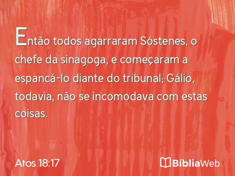 Atos 18:17 em imagem para compartilhar
