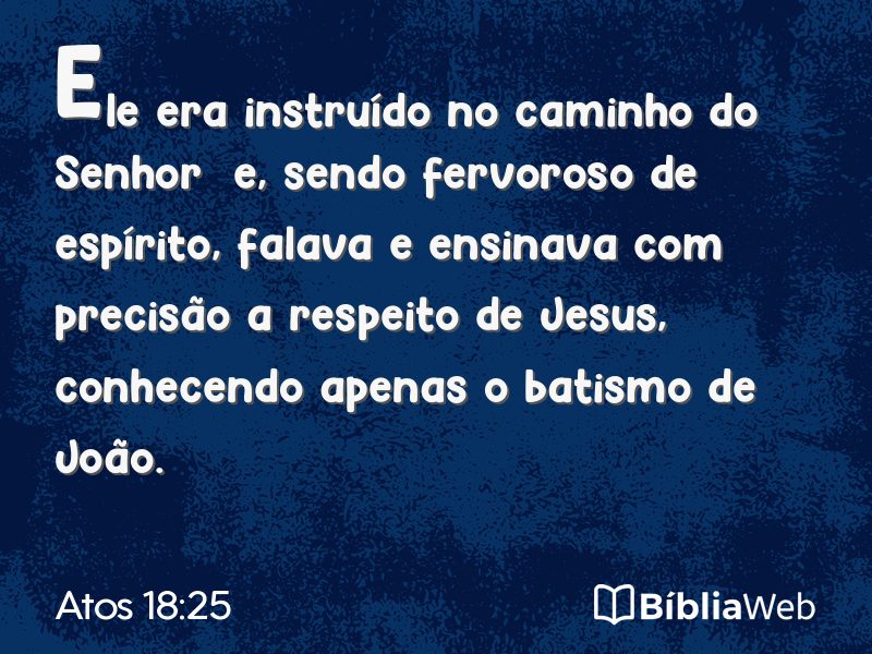 Atos 18:25 em imagem para compartilhar
