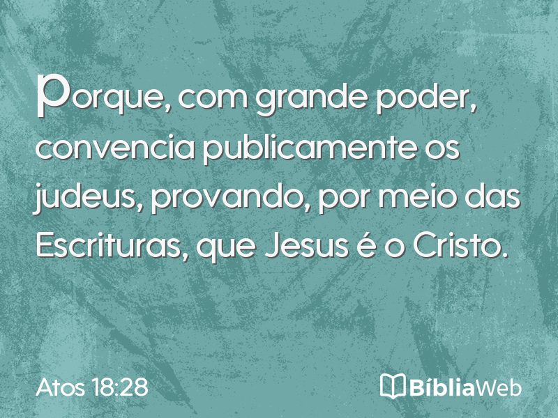 Atos 18:28 em imagem para compartilhar