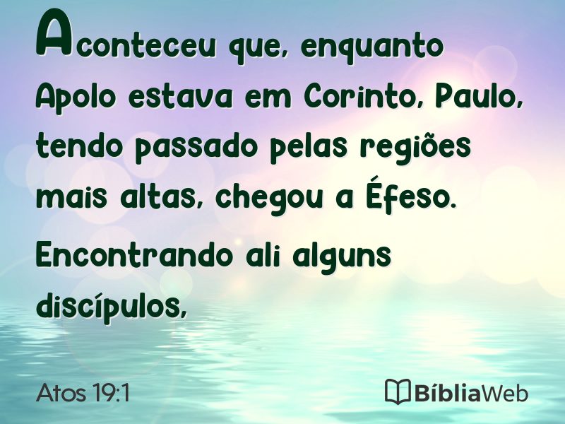 Atos 19:1 em imagem para compartilhar