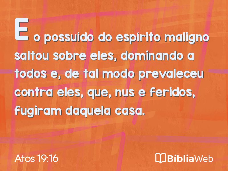 Atos 19:16 em imagem para compartilhar