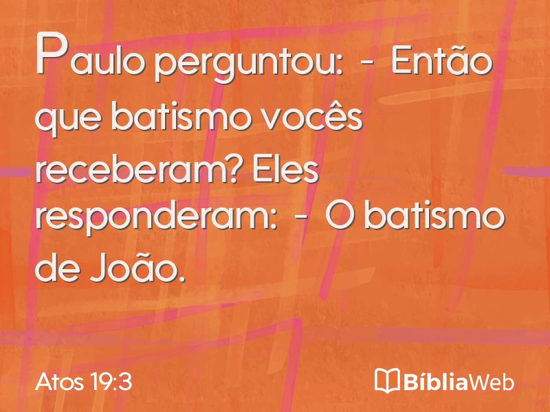 Atos 19:3 em imagem para compartilhar