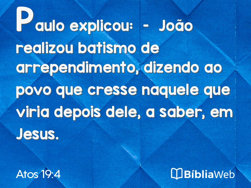 Atos 19:4 em imagem para compartilhar