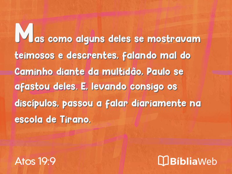 Atos 19:9 em imagem para compartilhar