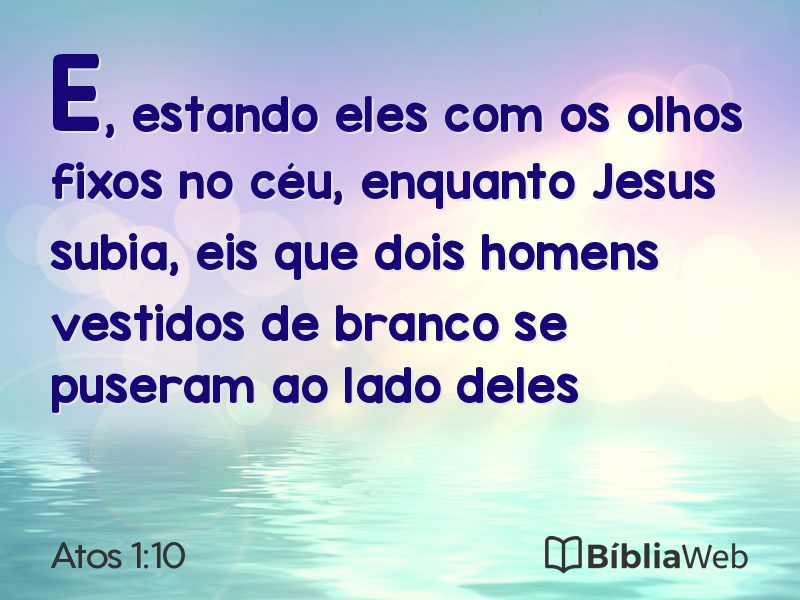 Atos 1:10 em imagem para compartilhar