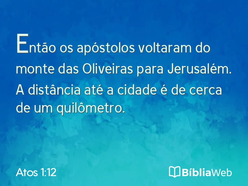 Atos 1:12 em imagem para compartilhar