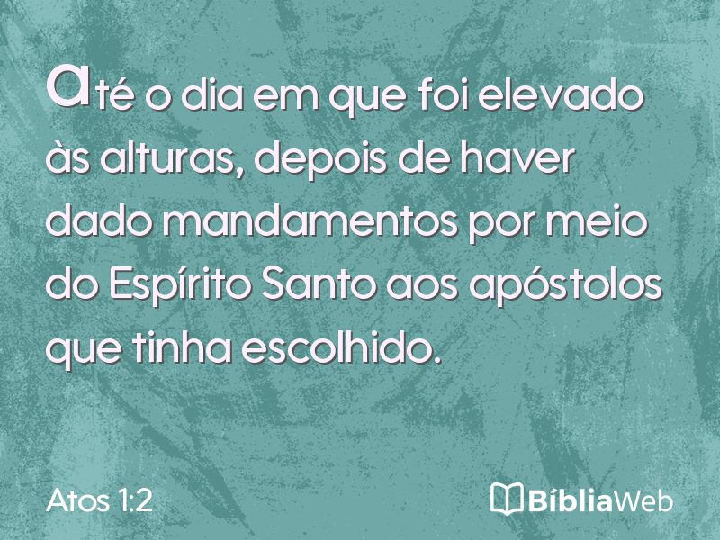Atos 1:2 em imagem para compartilhar