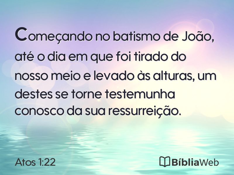 Atos 1:22 em imagem para compartilhar