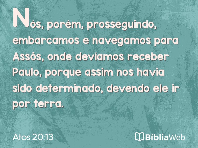 Atos 20:13 em imagem para compartilhar