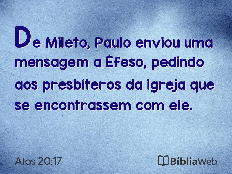 Atos 20:17 em imagem para compartilhar
