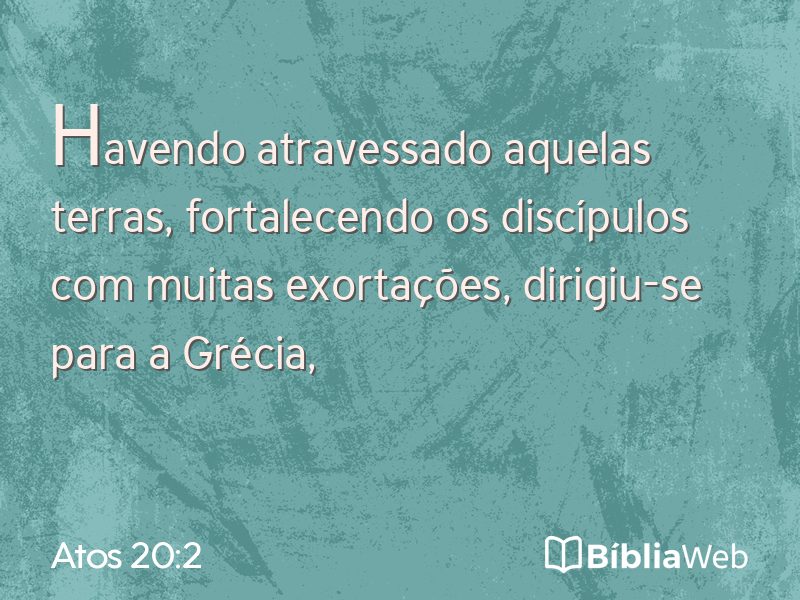 Atos 20:2 em imagem para compartilhar