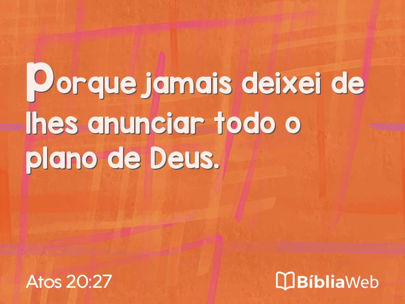 Atos 20:27 em imagem para compartilhar