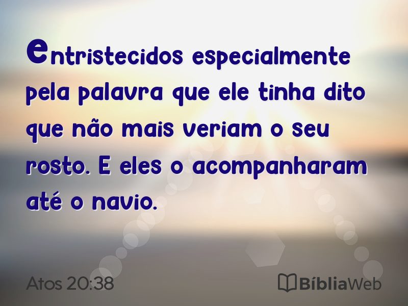 Atos 20:38 em imagem para compartilhar