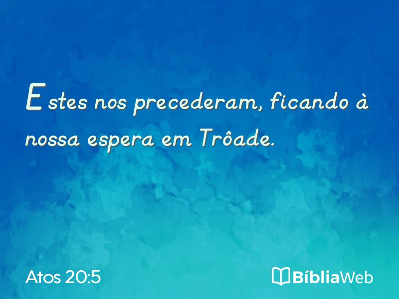 Atos 20:5 em imagem para compartilhar