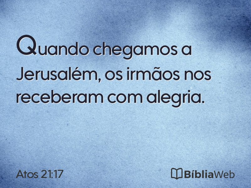 Atos 21:17 em imagem para compartilhar