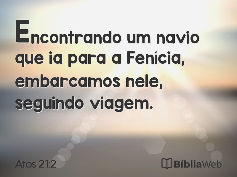 Atos 21:2 em imagem para compartilhar