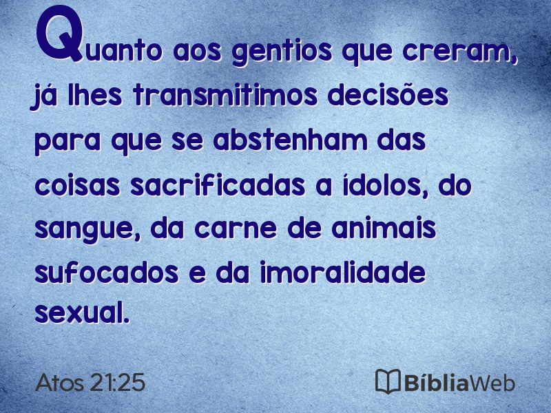 Atos 21:25 em imagem para compartilhar