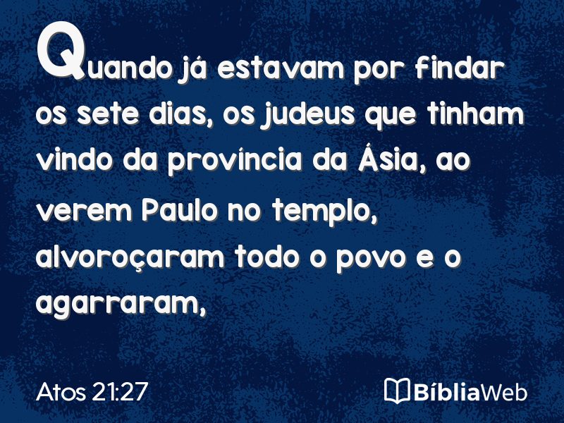 Atos 21:27 em imagem para compartilhar