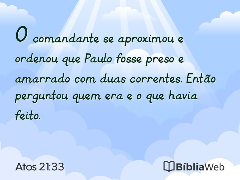 Atos 21:33 em imagem para compartilhar