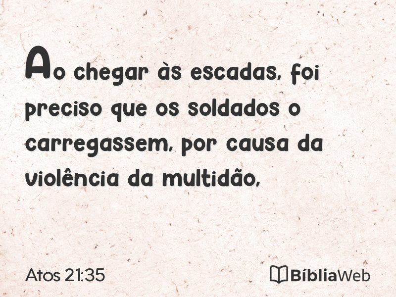 Atos 21:35 em imagem para compartilhar