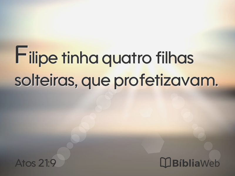 Atos 21:9 em imagem para compartilhar