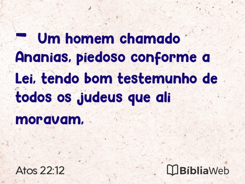 Atos 22:12 em imagem para compartilhar