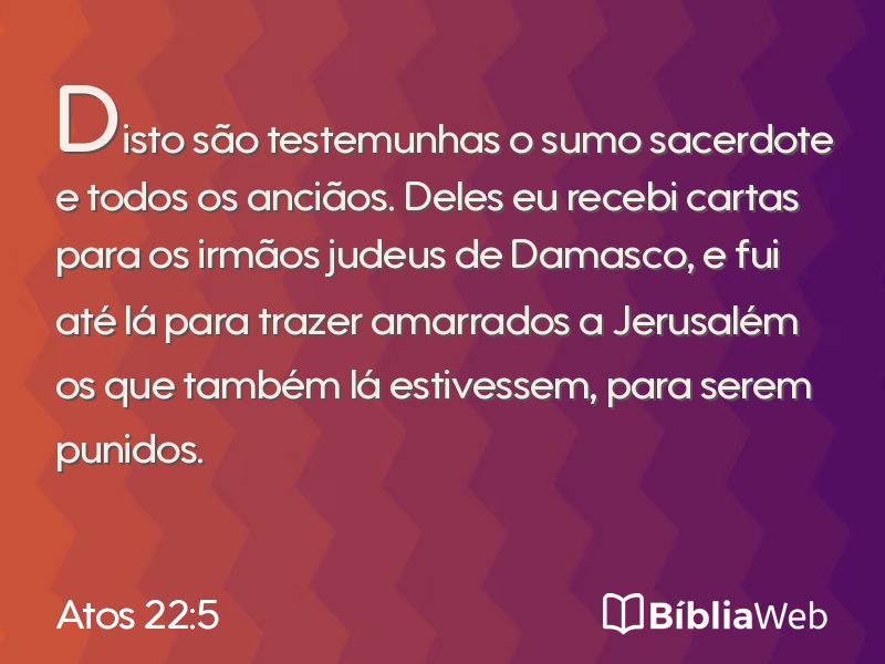 Atos 22:5 em imagem para compartilhar