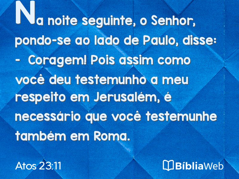 Atos 23:11 em imagem para compartilhar