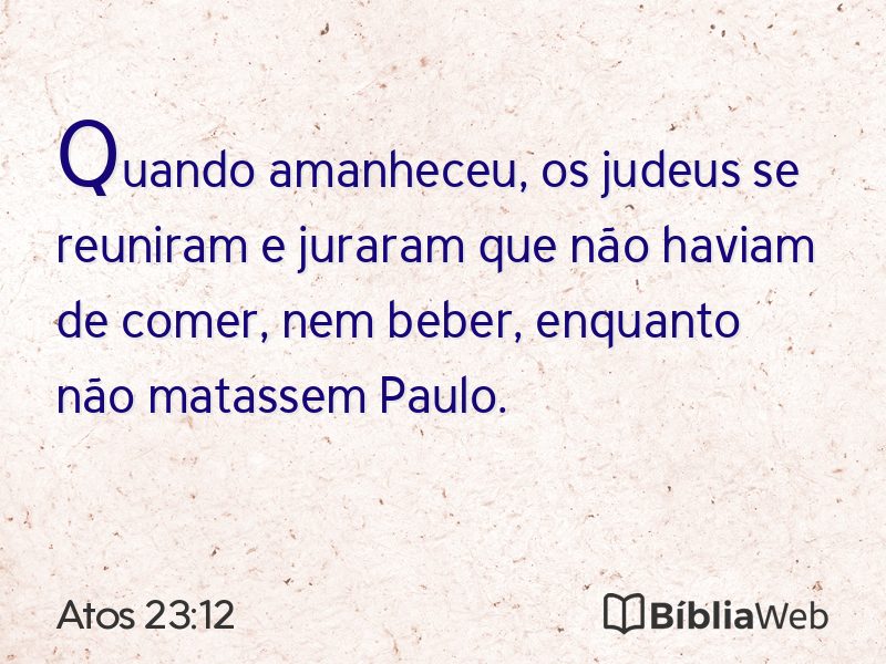 Atos 23:12 em imagem para compartilhar