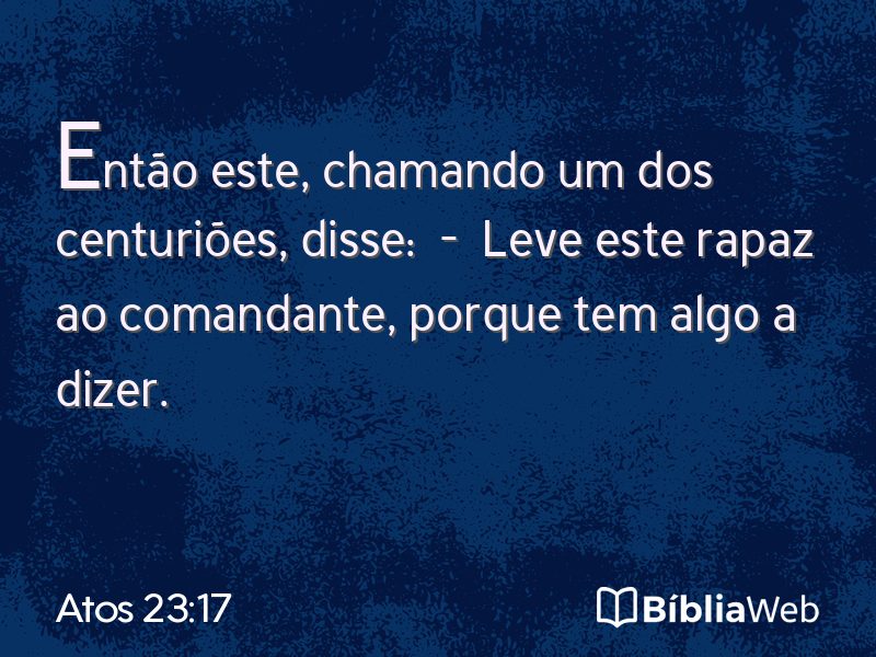 Atos 23:17 em imagem para compartilhar