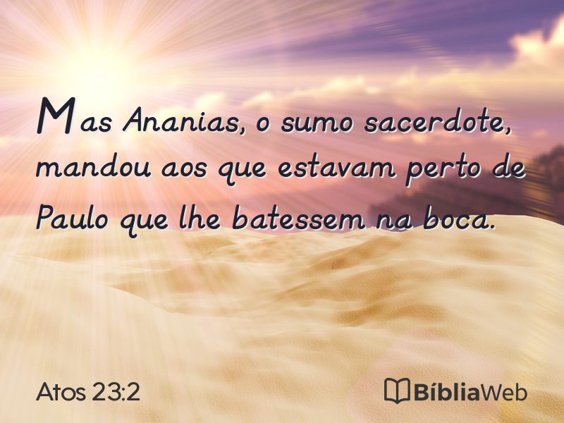 Atos 23:2 em imagem para compartilhar