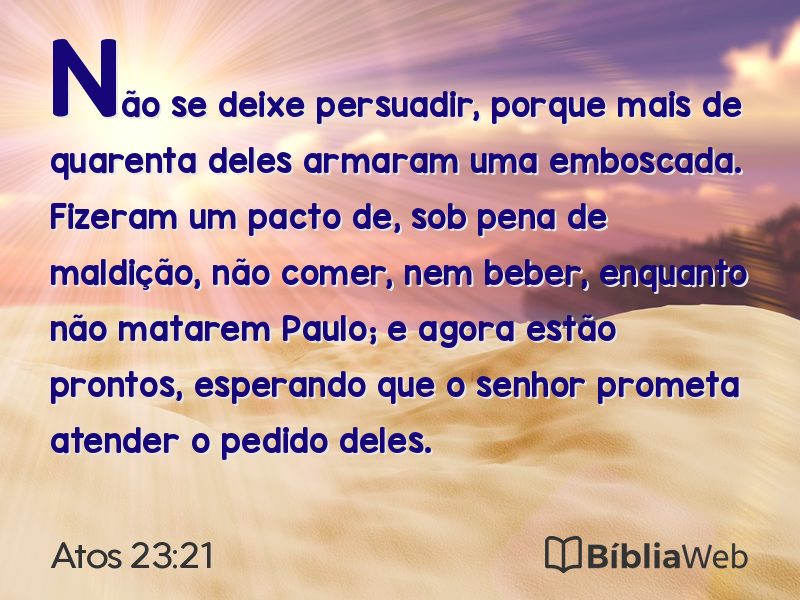Atos 23:21 em imagem para compartilhar